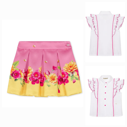 Piccola speranza skirt and blouse set
