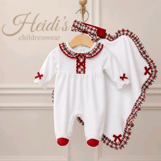 Chic by deolinda babygrow and headband