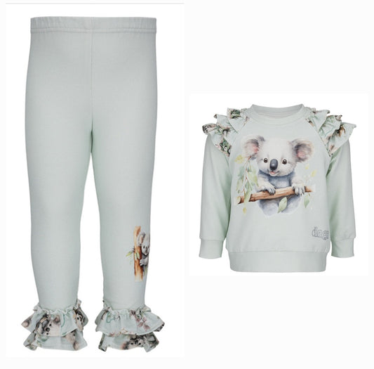 GREEN LEGGINGS & JUMPER SET - DAGA