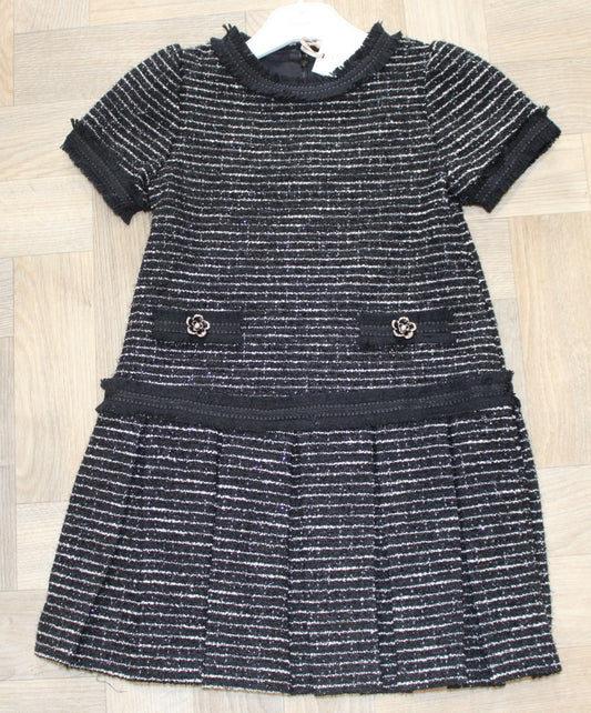 Patachou Black Tweed Dress