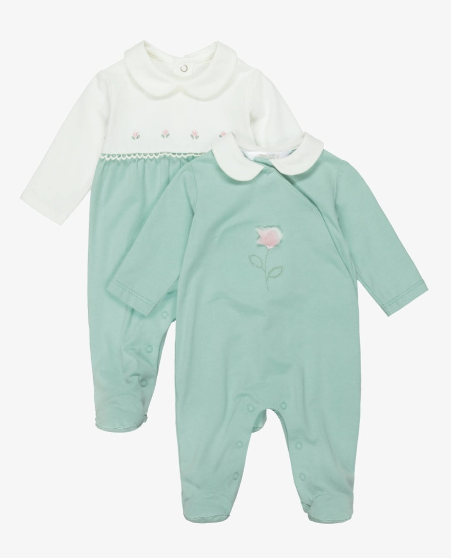 Mayoral girls 2 piece set babygrows