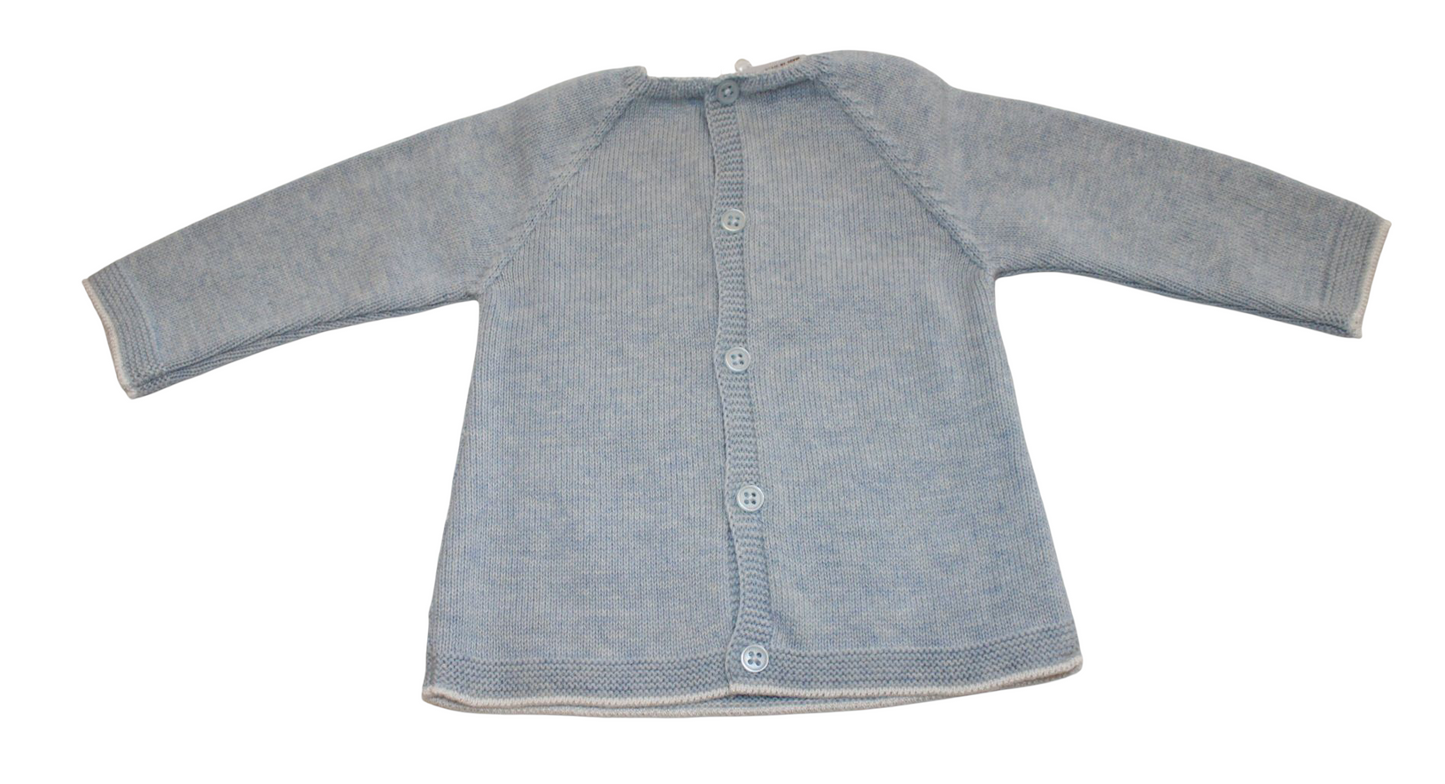 PAZ RODRIGUEZ BLUE KNITTED SET WITH HAT